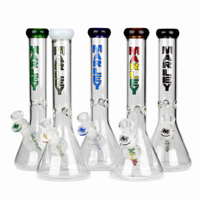 Marley - Glass Beaker Bong 11" - Assorted Colours