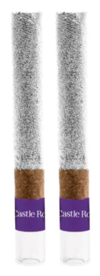 Pink Grapes Live Rosin & Diamond Infused Blunts by Castle Rock Farms - Pink Grapes Infused Blunts - 2x1g