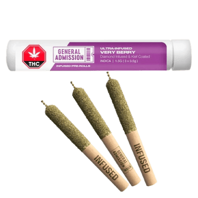 General Admission - VERY BERRY Diamond Infused - 3x0.5g