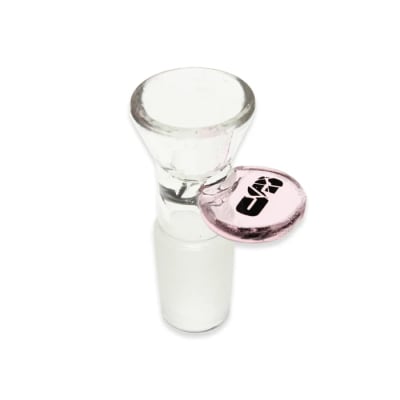 Paddle Bowl | Shatter'd Glassworks | 18mm Bowl Pink