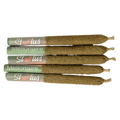Status - MELLONAIRE Liquid Diamond Infused - 5x0.25g Pre Rolls