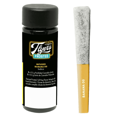 Claybourne - BANANA OG Diamond Infused - 3x0.5g Pre Rolls