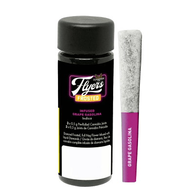 Claybourne - GRAPE GASOLINA Diamond Infused - 3x0.5g Pre Rolls