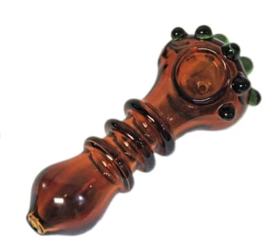 4" Membrane Glass Pipe - Genuine Pipe Co. - 4" Membrane Glass Pipe - Amber