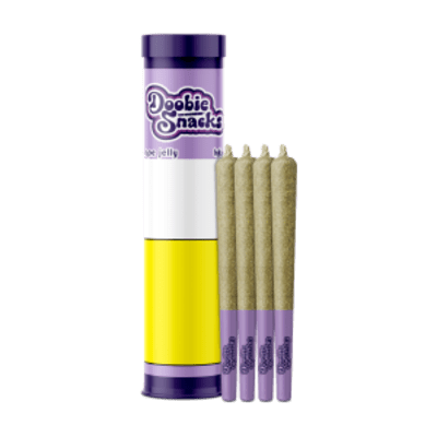 Doobie Snacks - GRAPE JELLY Terp Infused - 4x0.5g Pre Rolls