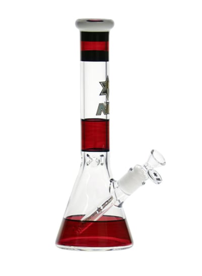 Inch Hand Painted Beaker Red