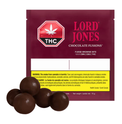 Lord Jones - CHOCOLATE FUDGE BROWNIE BITES 1:1:1 CBD|CBN - 5x2mg