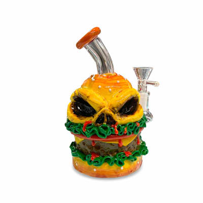 Angry Burger 6.5" Bong w/ 14mm Glass Bowl