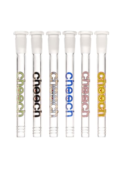 Cheech - Plain Glass Downstem 4" - Assorted Colours
