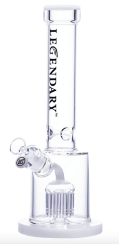 14.5" Legendary Colored Barrel Perc Straight Tube Bong