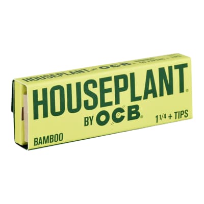 Houseplant by OCB - Bamboo 1 1/4" Rolling Papers & Tips - 50x Rolling Papers & Tips