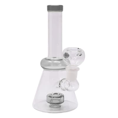 Maple Craft 6-7 Inch Glass Bongs - 7 Inches Glass Portable & Timeless Bong - Black
