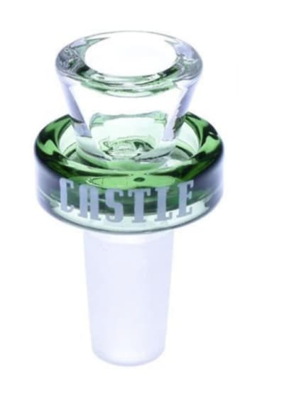 Castle Glass - Puck Bowl, 14mm - Green