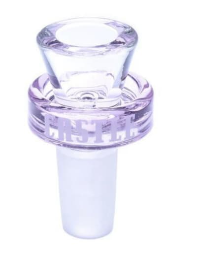 Castle Glass - Puck Bowl, 14mm - Pink