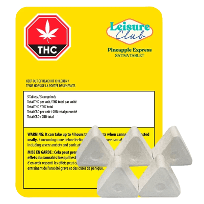 Pineapple Express Sativa THC 5 x 10mg Tablets