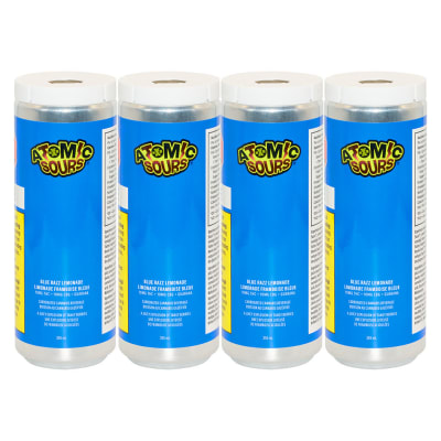Xmg - ATOMIC SOURS BLUE RAZZ LEMONADE + GBG - 355ml (4 Pack)