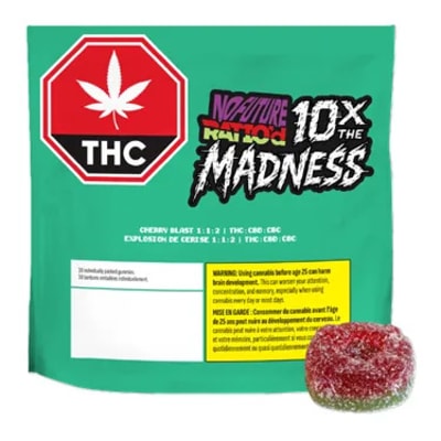No Future - CHERRY BLAST 1:1:2 THC:CBD:CBC - 10x10mg - 10 Pack