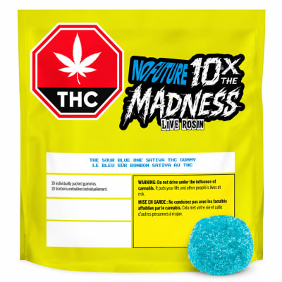 No Future - 10X THE SOUR BLUE ONE Live Rosin Infused - 10x10mg - 10 Pack