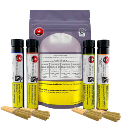 Virtue Cannabis Infused Pre-rolls and Blunts - Tropical Orchard Flight 12 x 0.5g Diamond Infused Pre-Rolls