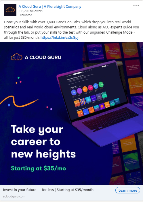 A Cloud Guru - LinkedIn Ad.png