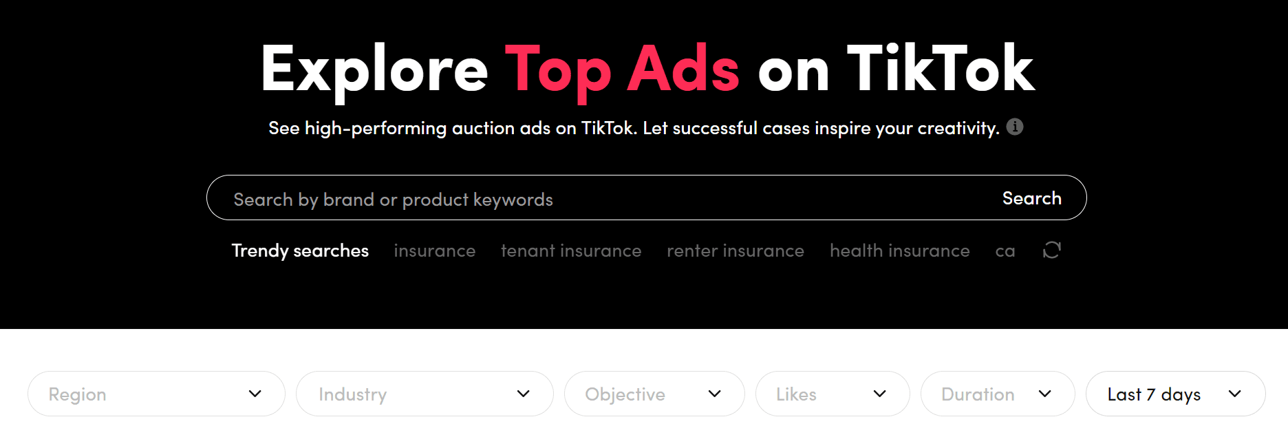 TikTok Creative Center - Filter and Search.PNG