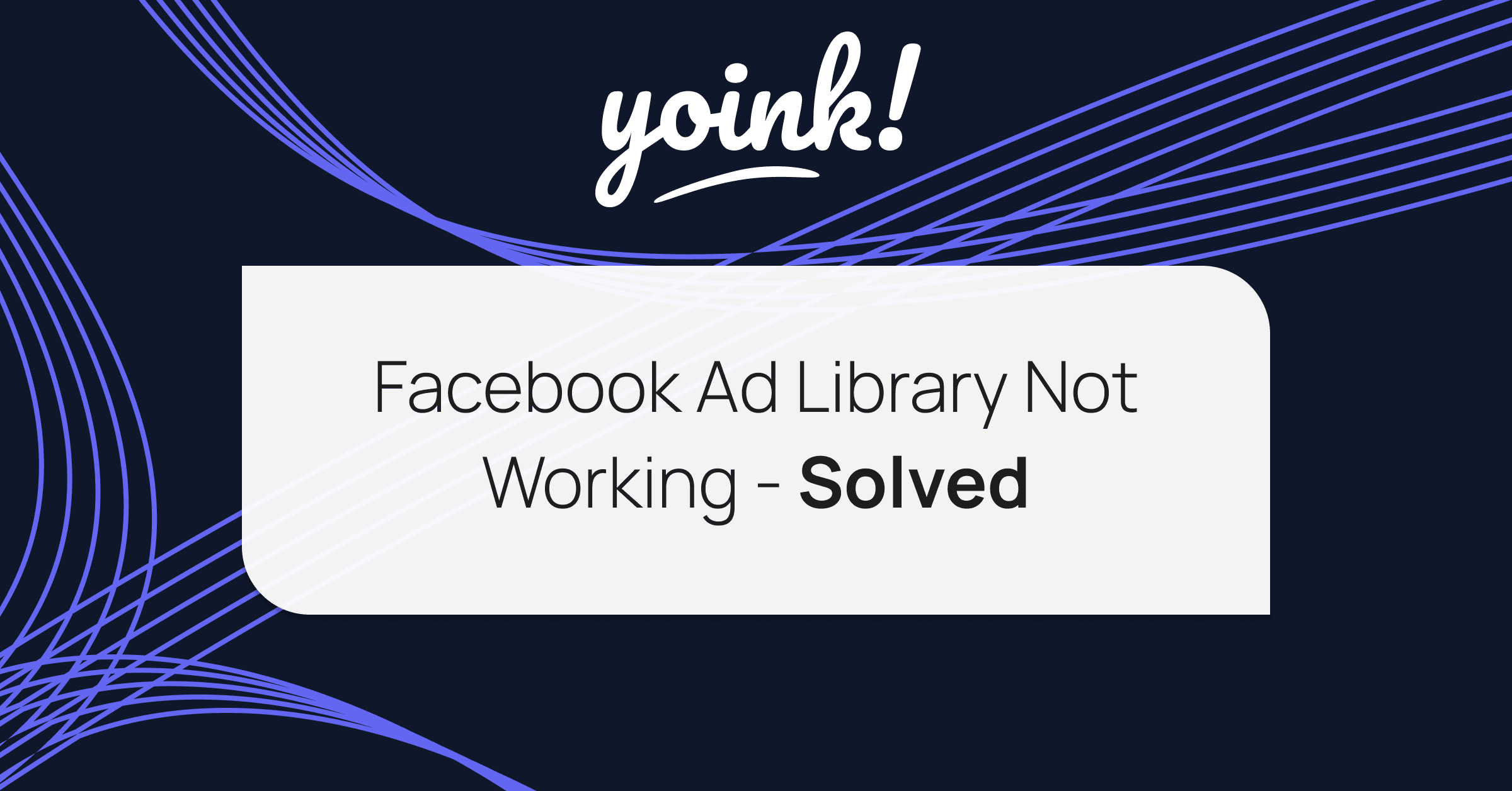 Facebook Link Not Working Anymore?