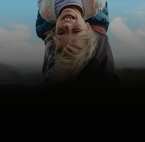 Upside down kid