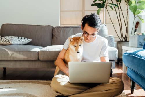 man on laptop