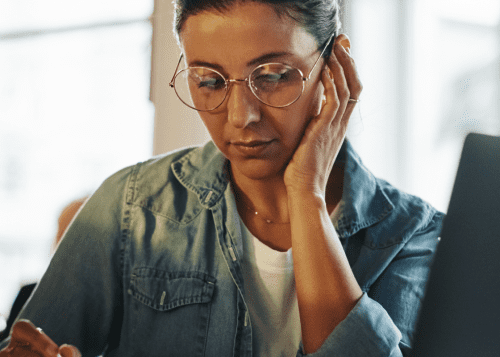 woman at desk