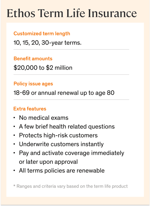 term life insurance product details