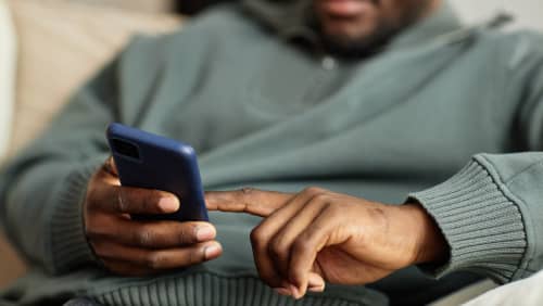 man with phone