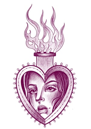 Image of Sacred heart lady ❤️🔥