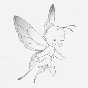 Image of Kewpie butterfly baby 🦋✨