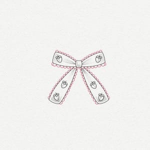 Image of Strawberry bow 🍓🎀