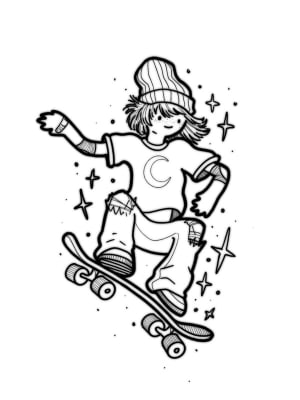 Image of sk8er girl
