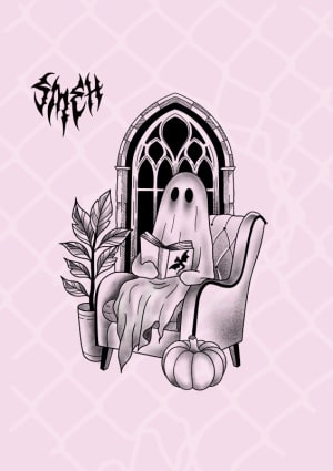 Image of Reading Ghost (11 inch min)*