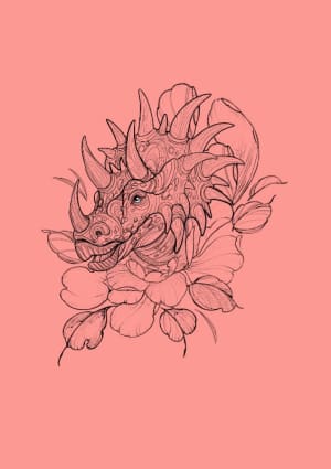 Image of Triceratops flower