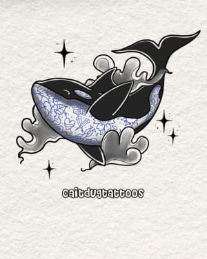 Image of Tattooed orca