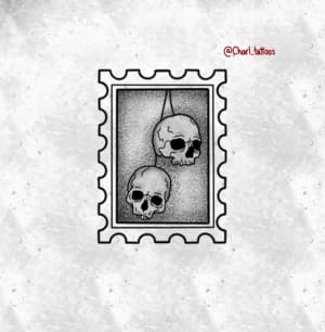 Image of Skull stamp (small)