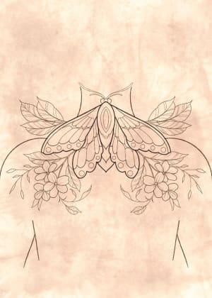 Image of Moth (potentially 2 sittings pending final size, or one very long day)