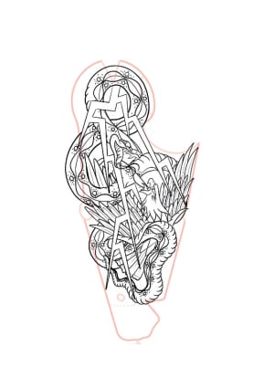 Image of Eagle snake battle