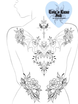Image of Bat back piece