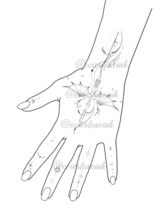 Image of dragon hand and fingers