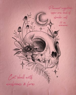 Image of Cat skull