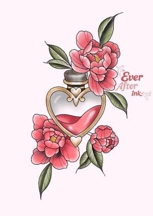 Image of Floral heart potion (15-18cm)