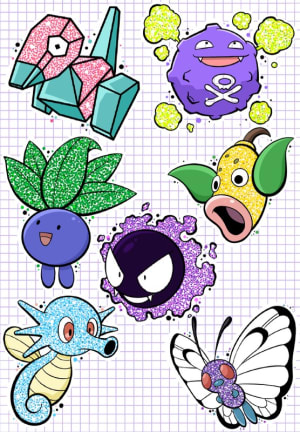 Image of Pokemon Gen 1 Glitter