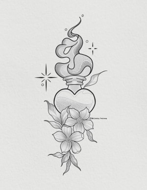 Image of Sacred Heart floral