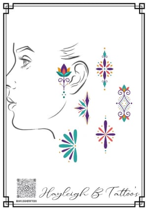 Image of Folk face pieces (£100 each)