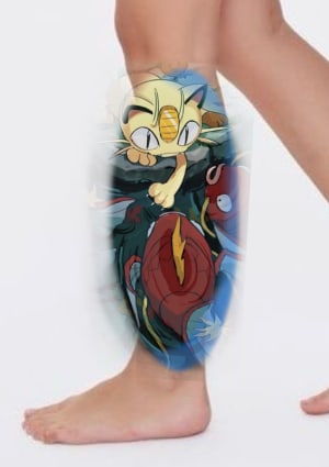 Image of Meowth & magicarps- Pokemon 