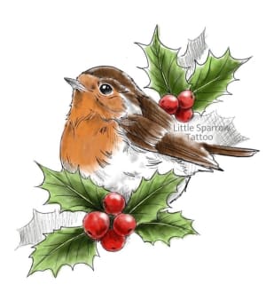Image of Robin in Holly